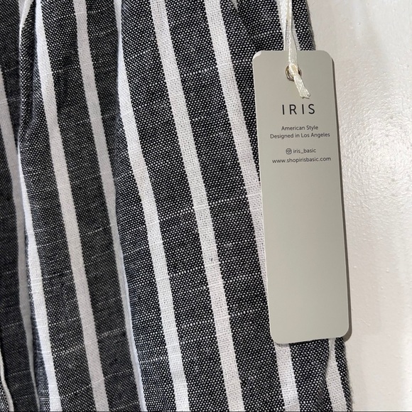 NWT - Iris Black and White Striped Trousers - Picture 8 of 12